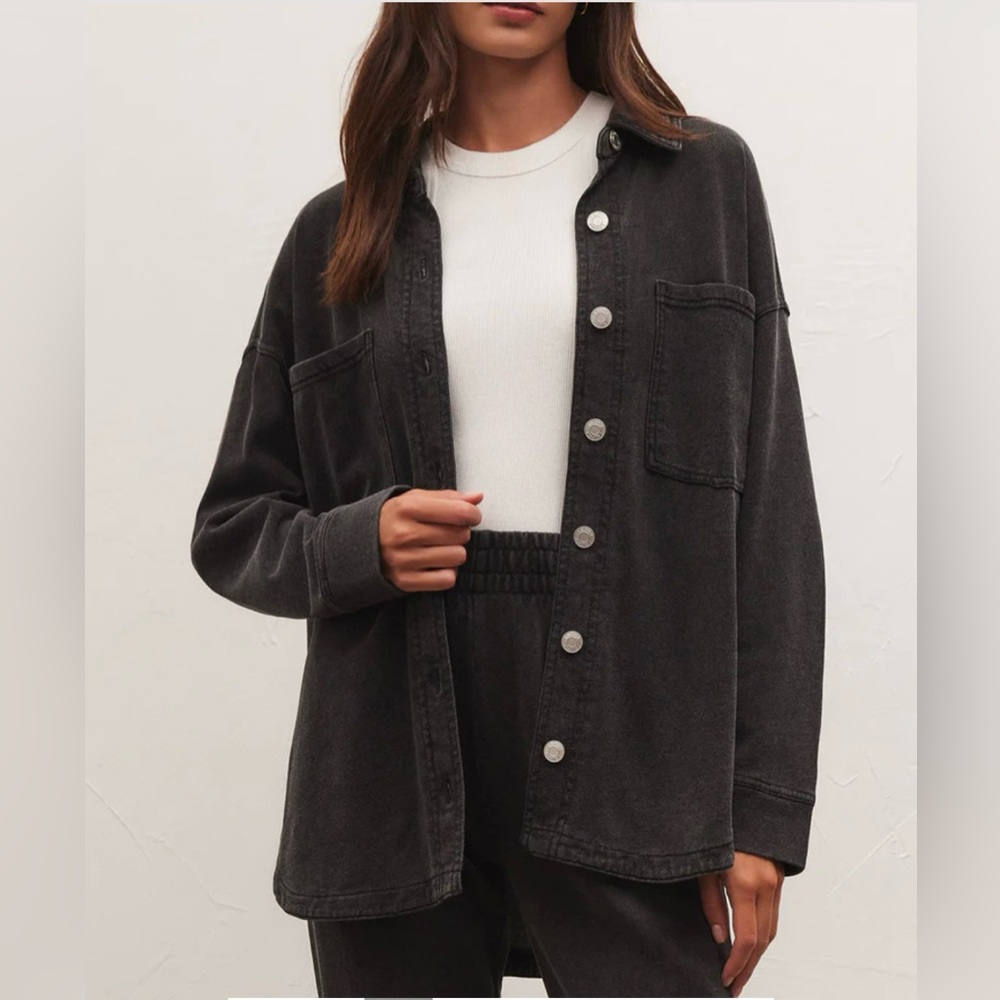 Z supply all day knit denim jacket